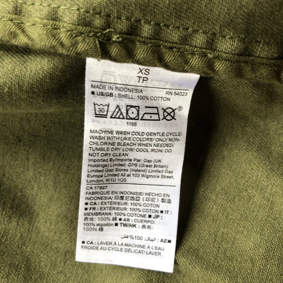 Women's Gap Garment Dyed Utility Jacket - Picture 7 of 8